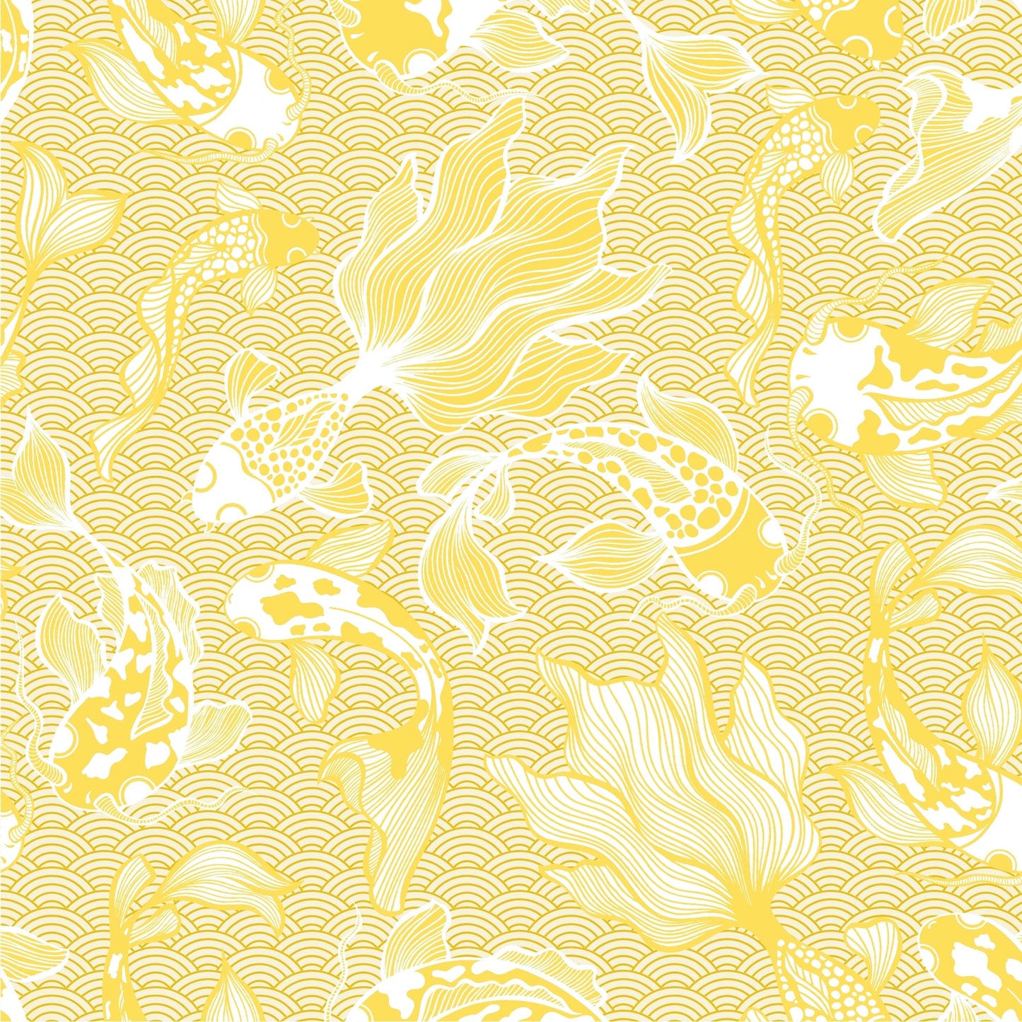 Art Tiles: Koi Traditional (Yellow)