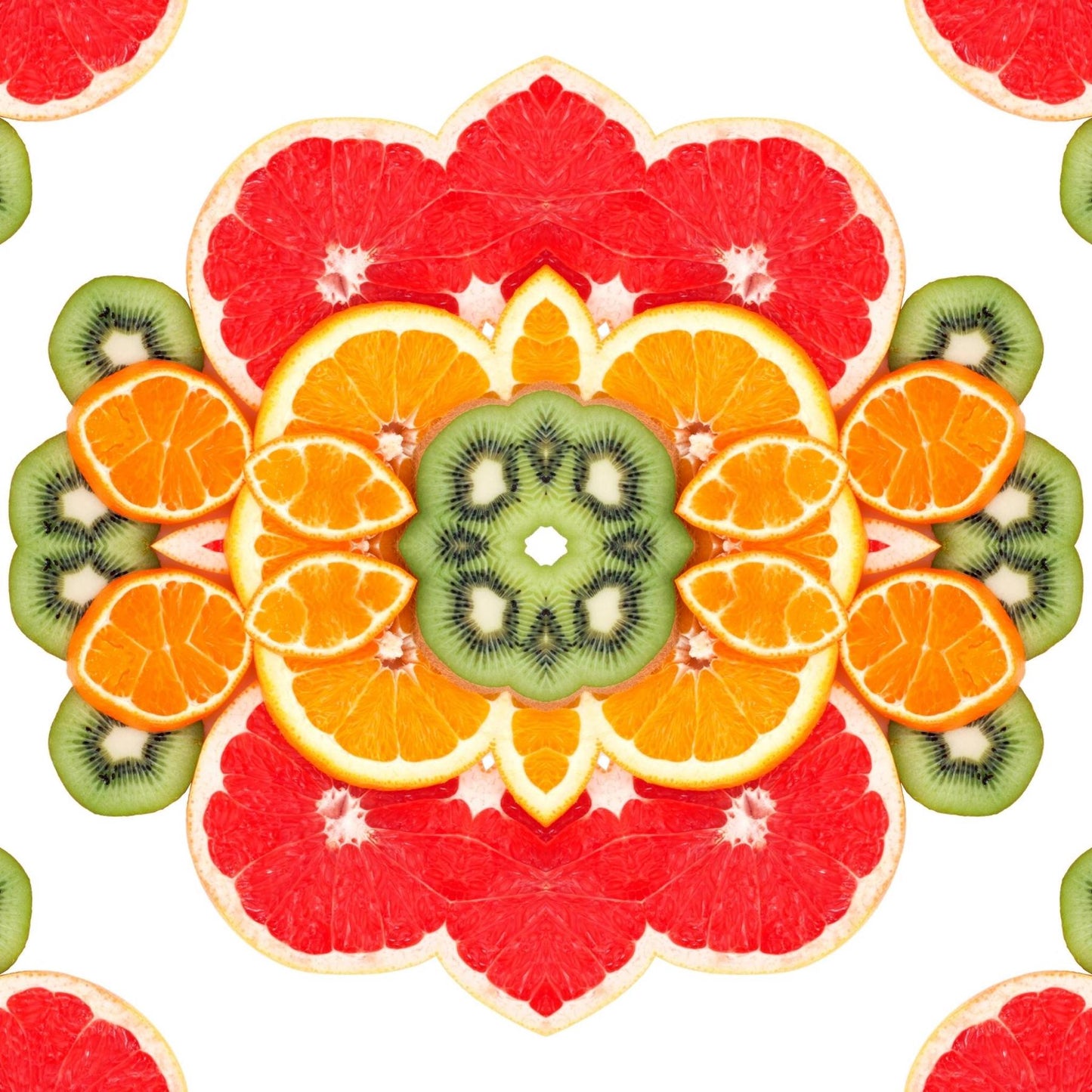 Art Tiles: Fruit Mandala