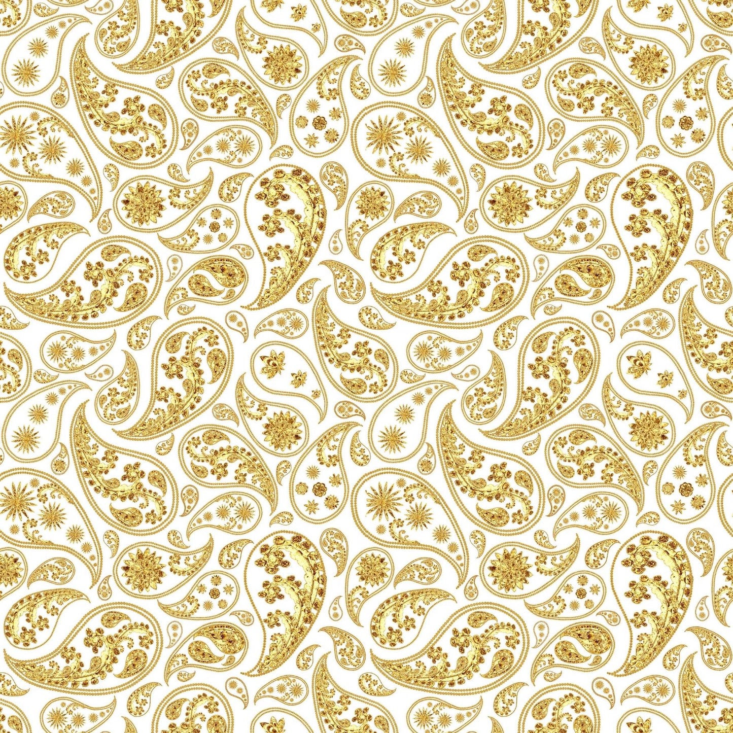 Art Tiles: Gold Paisley