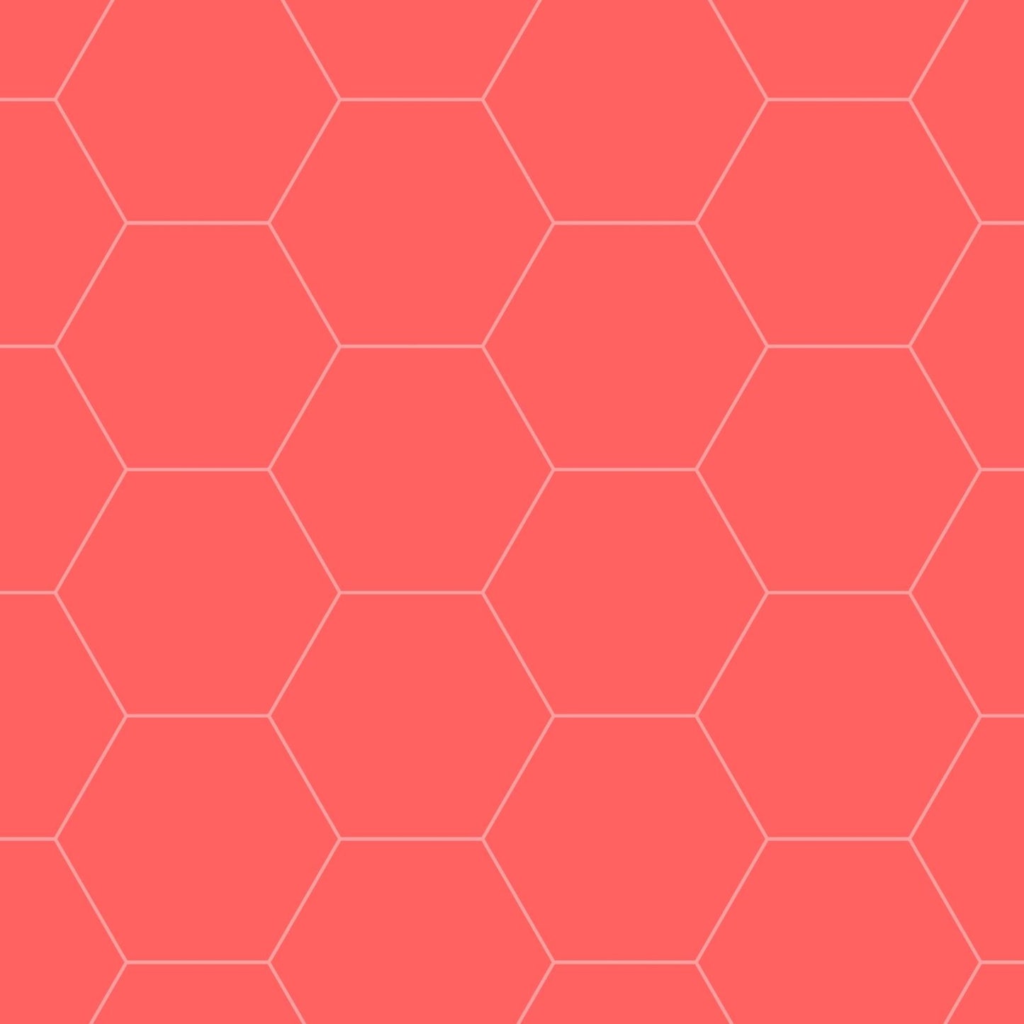 Art Tiles: Honeycomb (Salmon)