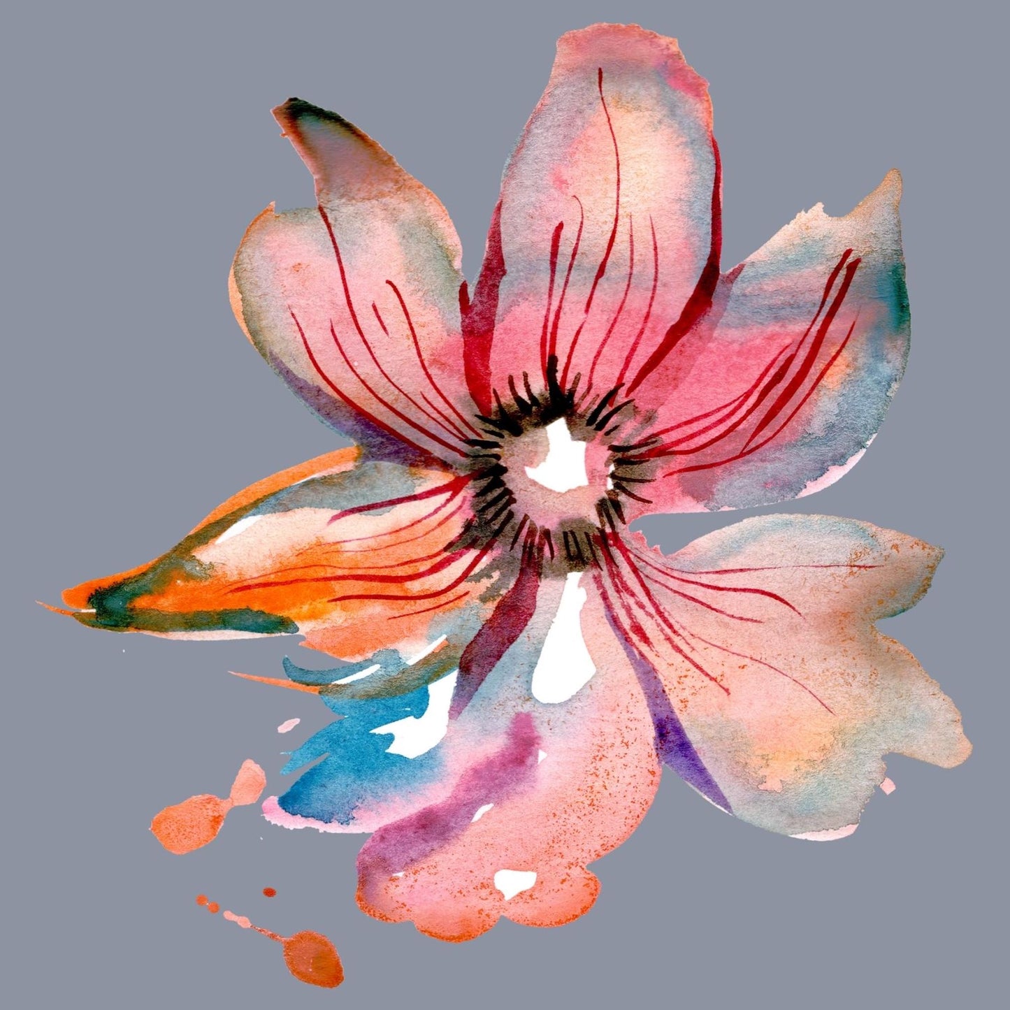 Art Tiles: Watercolor Lily