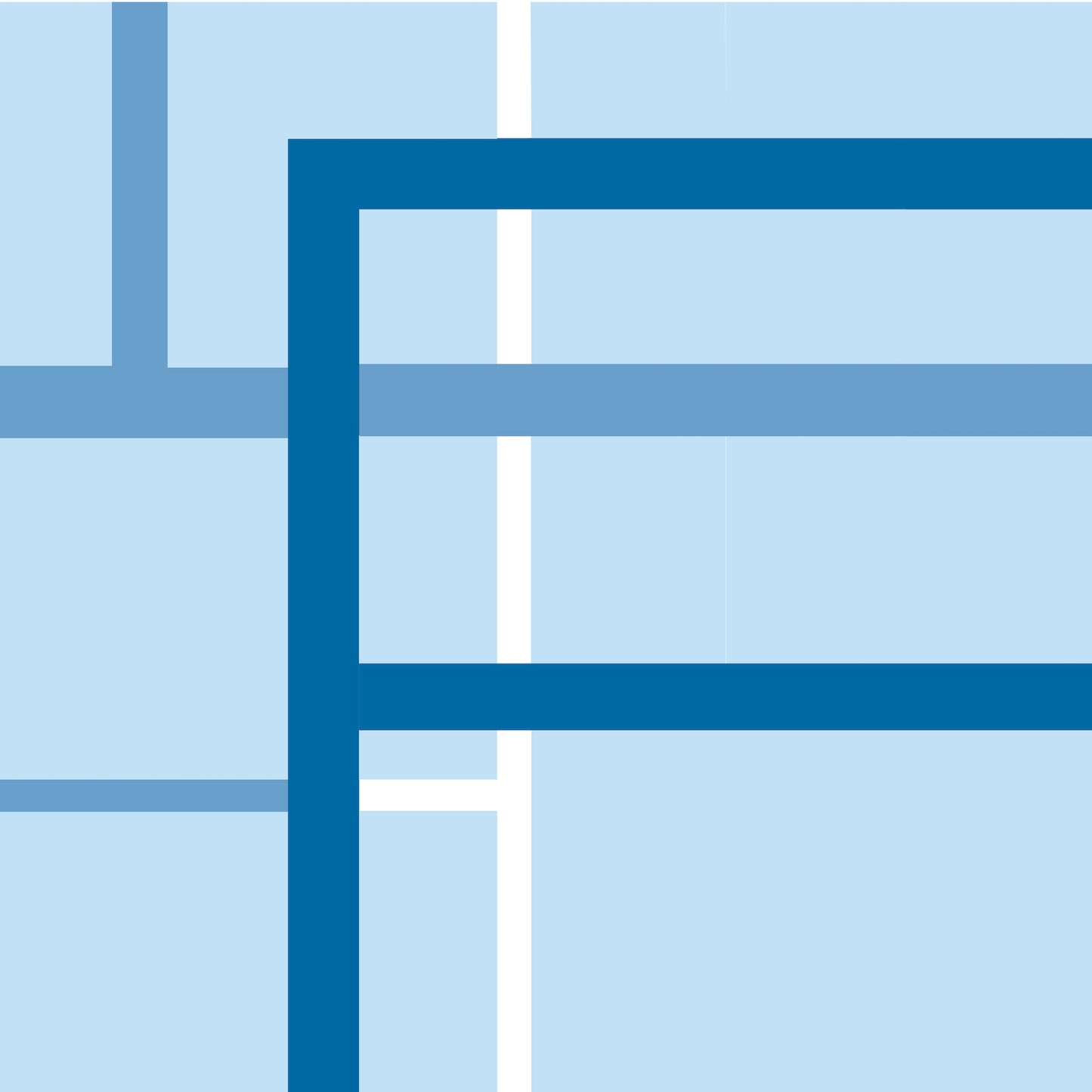 Art Tiles: Our Mondrian - Bluejay