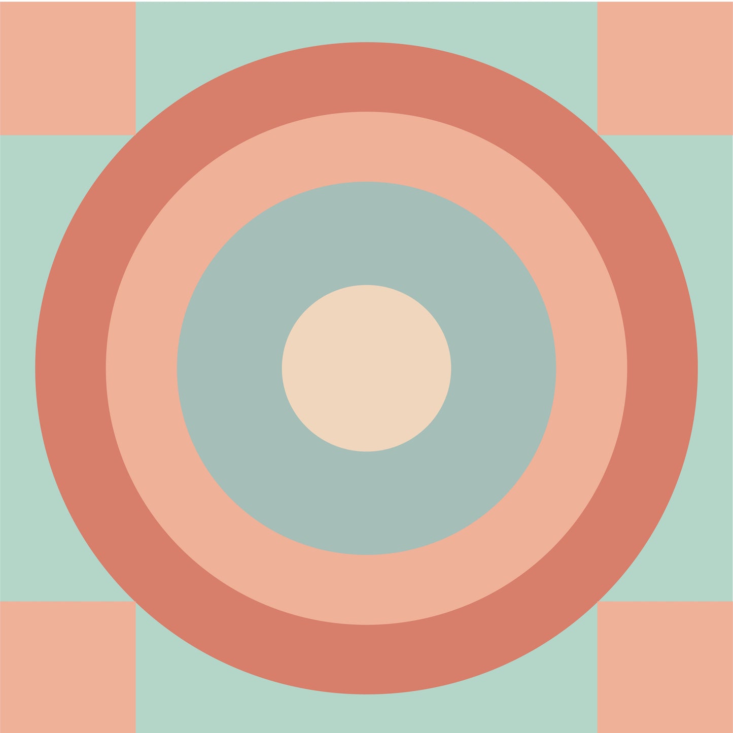 Art Tiles: Radial - Clay