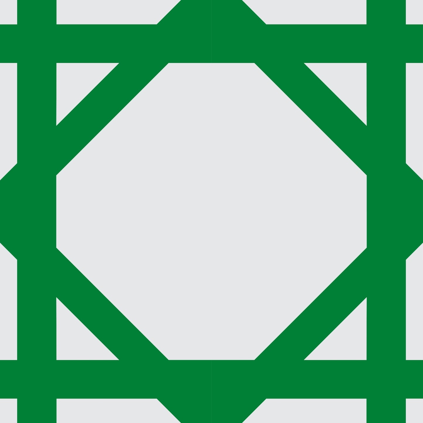Art Tiles: Modern Stained Glass (Green)