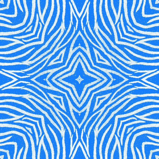 Art Tiles: Blue Zebra