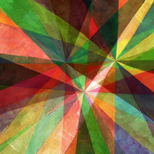 Art Tiles: Colorful Rays Painting