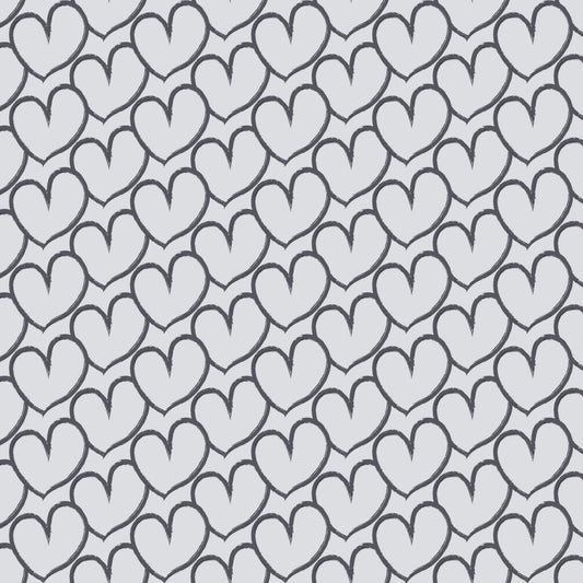 Art Tiles: Hearts (Grey)