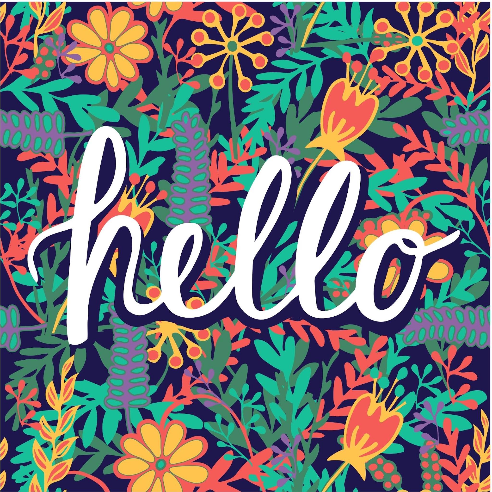 Hello Tile Art Tiles by Waterjet Works: Hello Flowers – Waterjet Works Store