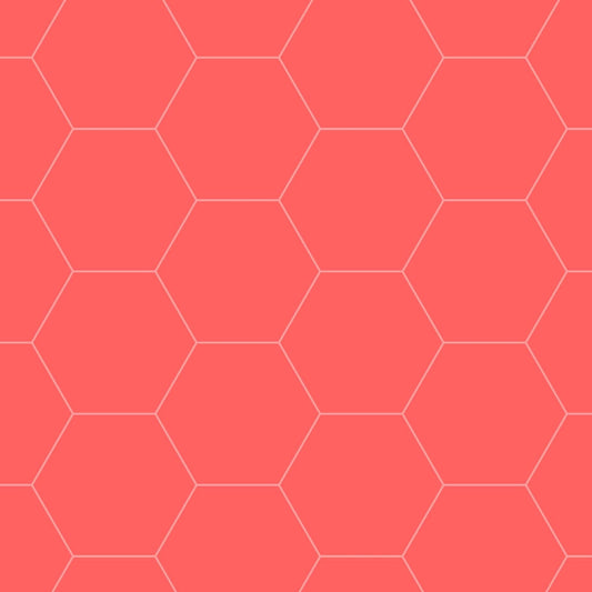 Art Tiles: Honeycomb (Salmon)