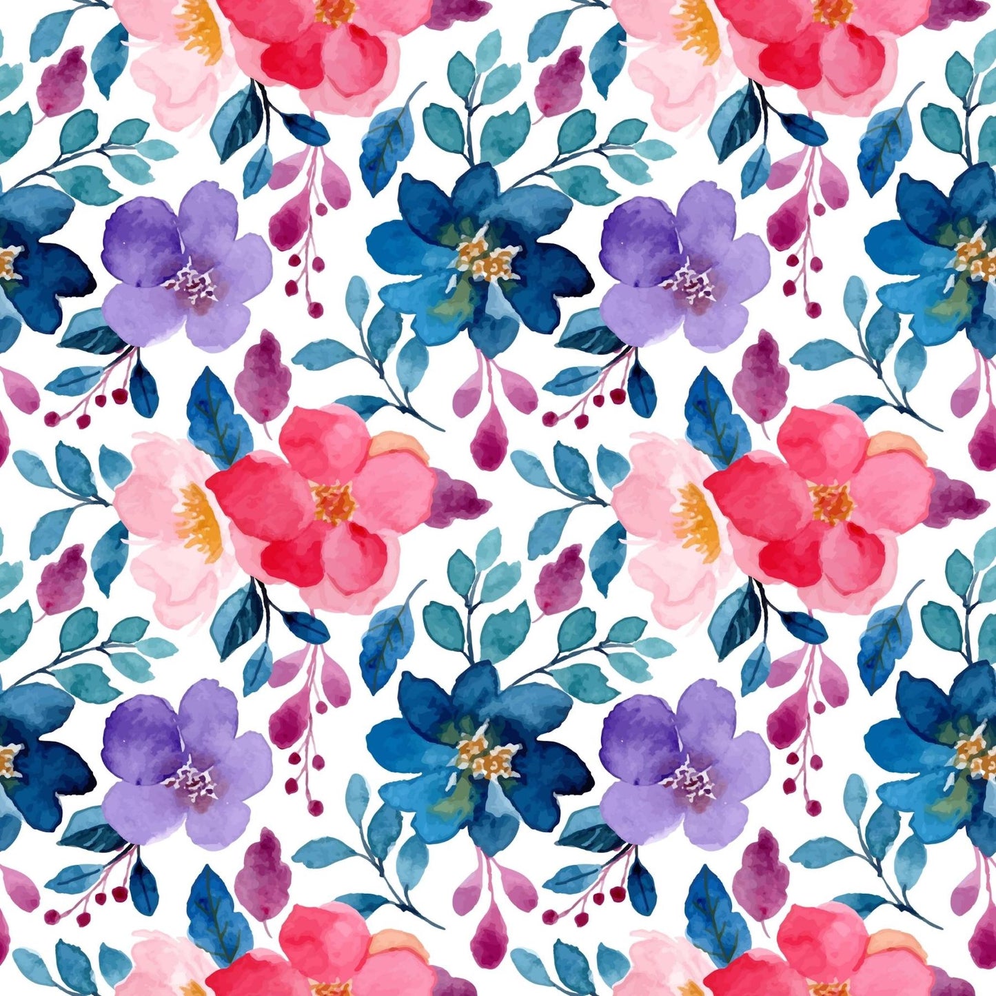 Art Tiles: Pansies (Watercolor)
