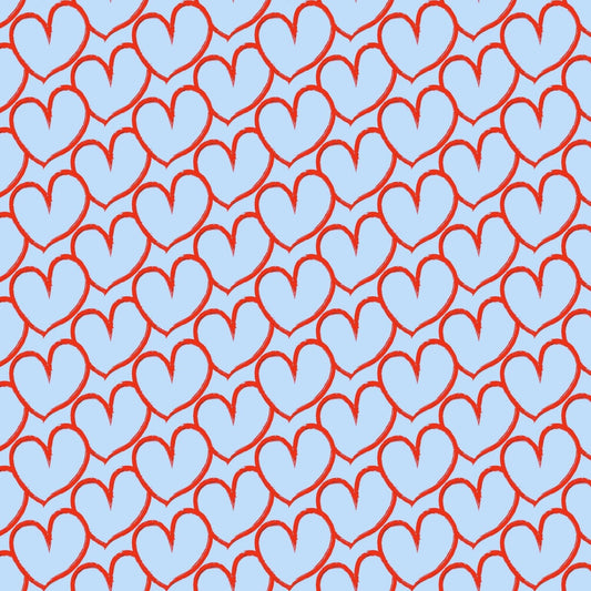 Art Tiles: Hearts (Red & Blue)